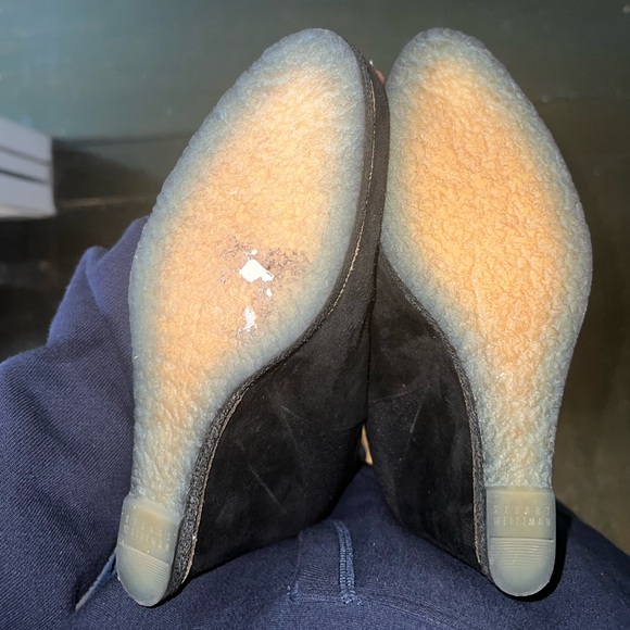 Stuart Weitzman Black Over the Knee Wedge Boots - Picture 5 of 5